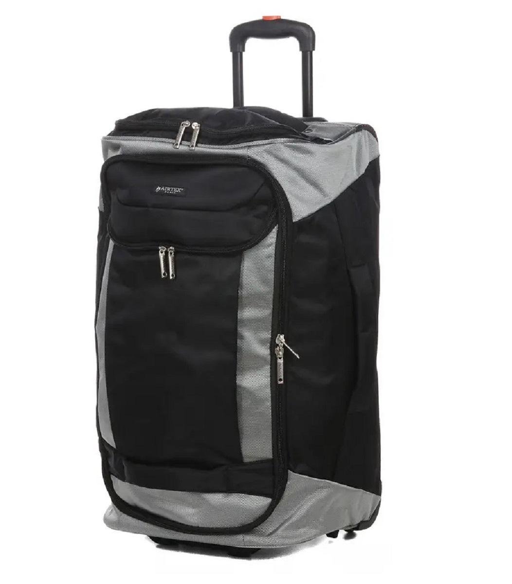 Сумка дорожная AIRTEX 611 на колесах средняя 65 см Черный (S000192)