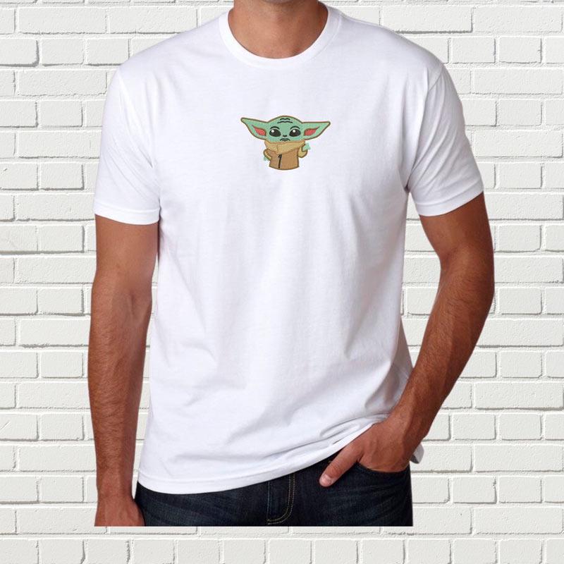 Футболка чоловіча з вишивкою Yoda 06 2XL Білий (854607-18-4)