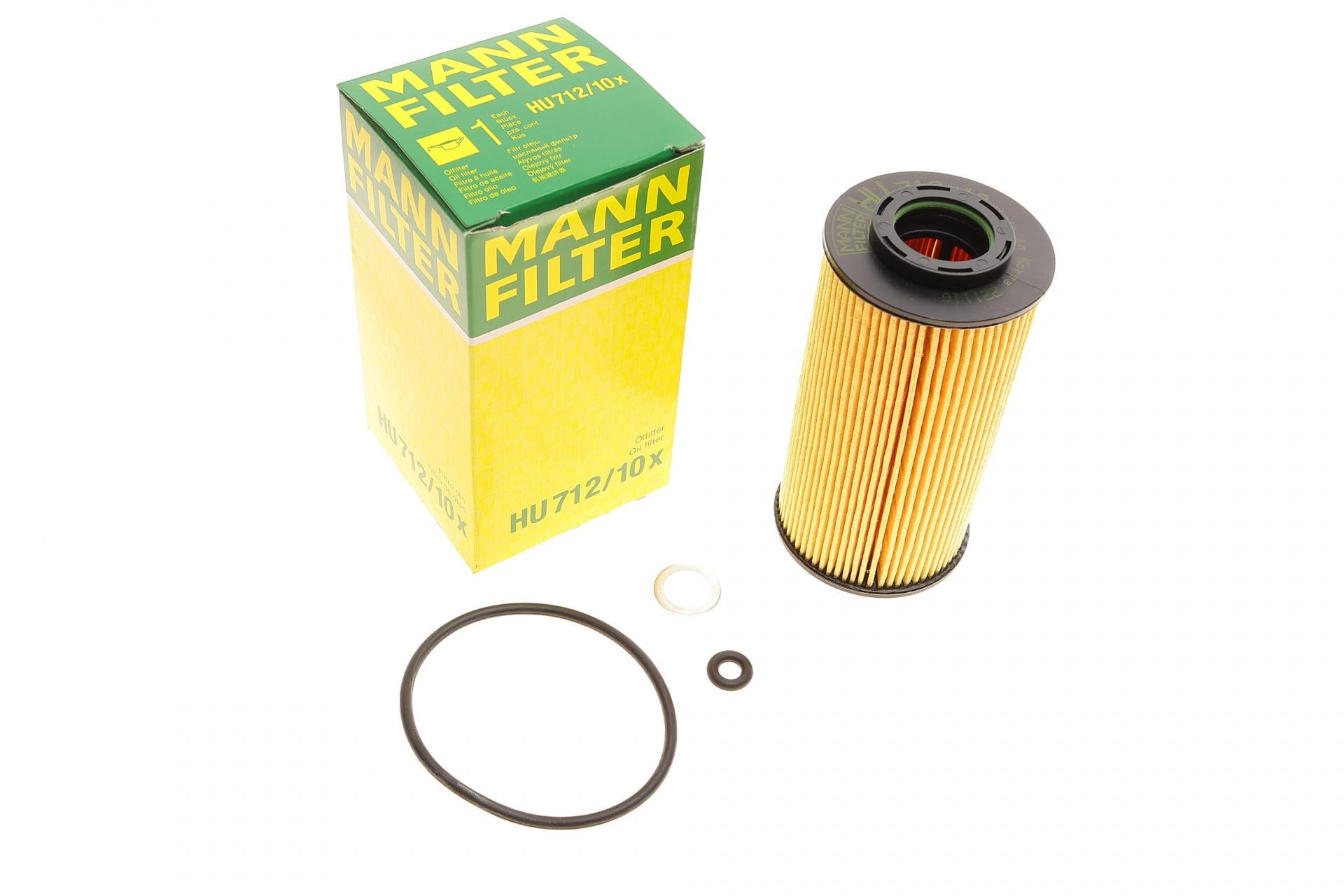 Фильтр масляный Mann-Filter для Hyundai Accent/i30/Elantra 1,1/1,5/1,6CRDi 05- (HU 712/10 X)