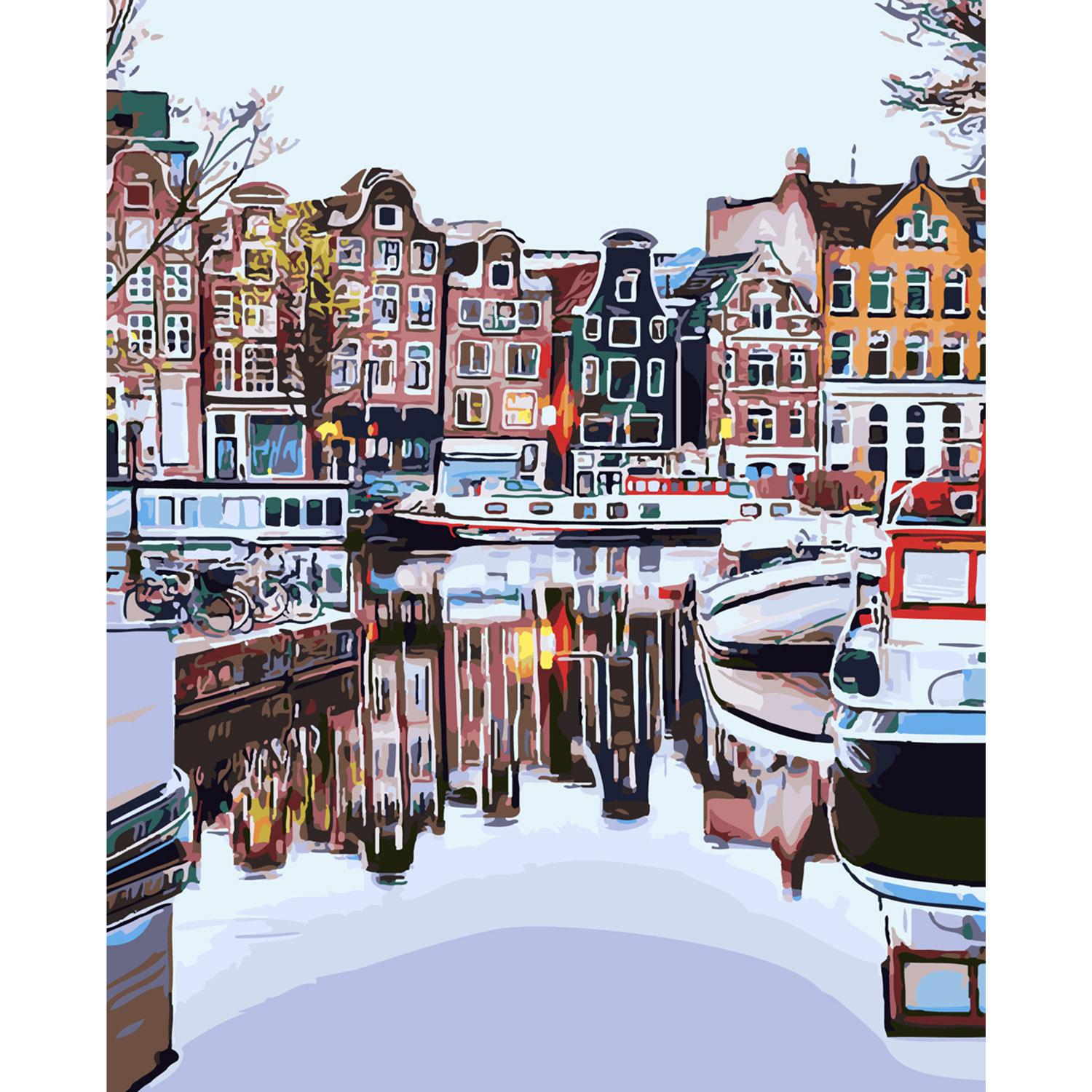 Картина по номерам Strateg Уютная бухта 40х50 см (SY6142)