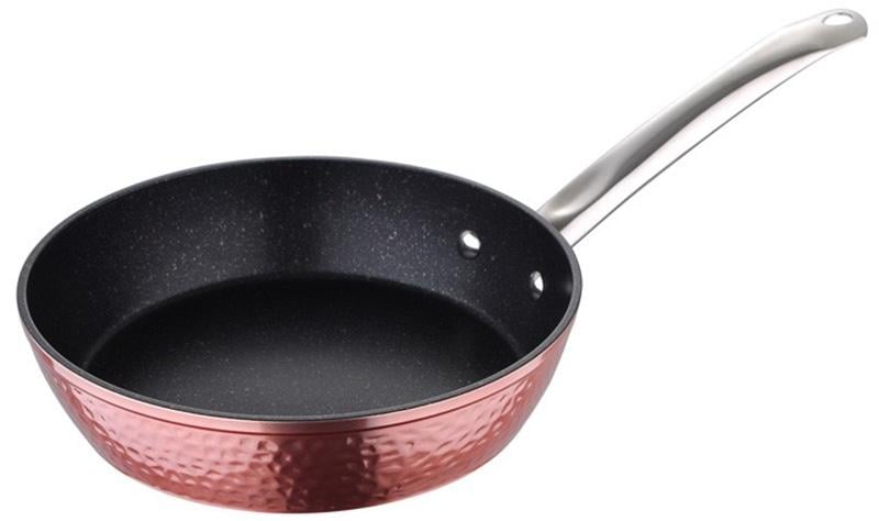 Сковорода Bergner Saphire Ø 20х4,8 см индукционная с антипригарным покрытием Розовое золото(BG-31750-RGD)