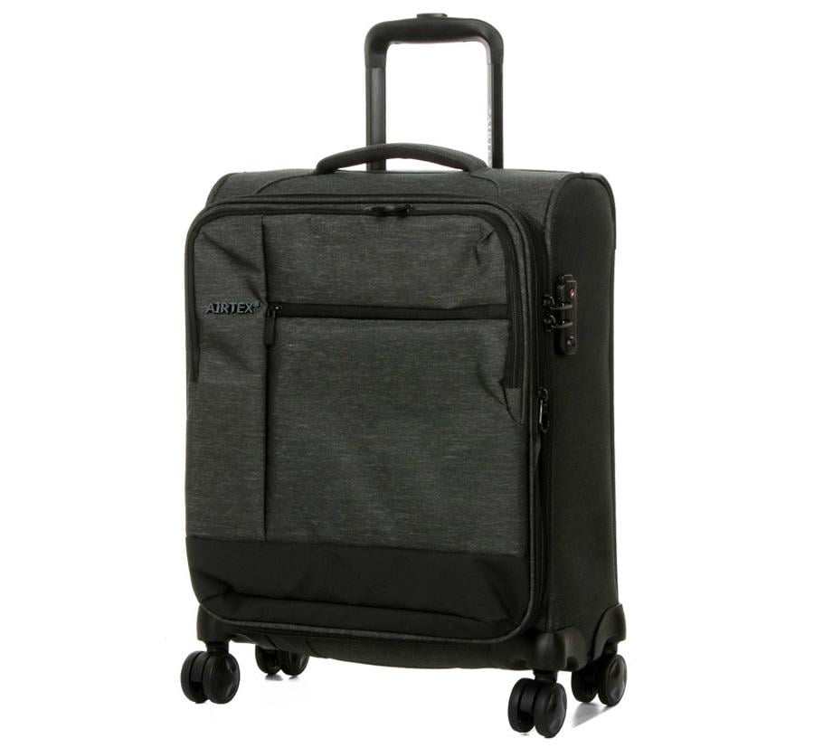 Валіза маленька тканинна Airtex 6659 S 54x40x23 см 50 л Сірий