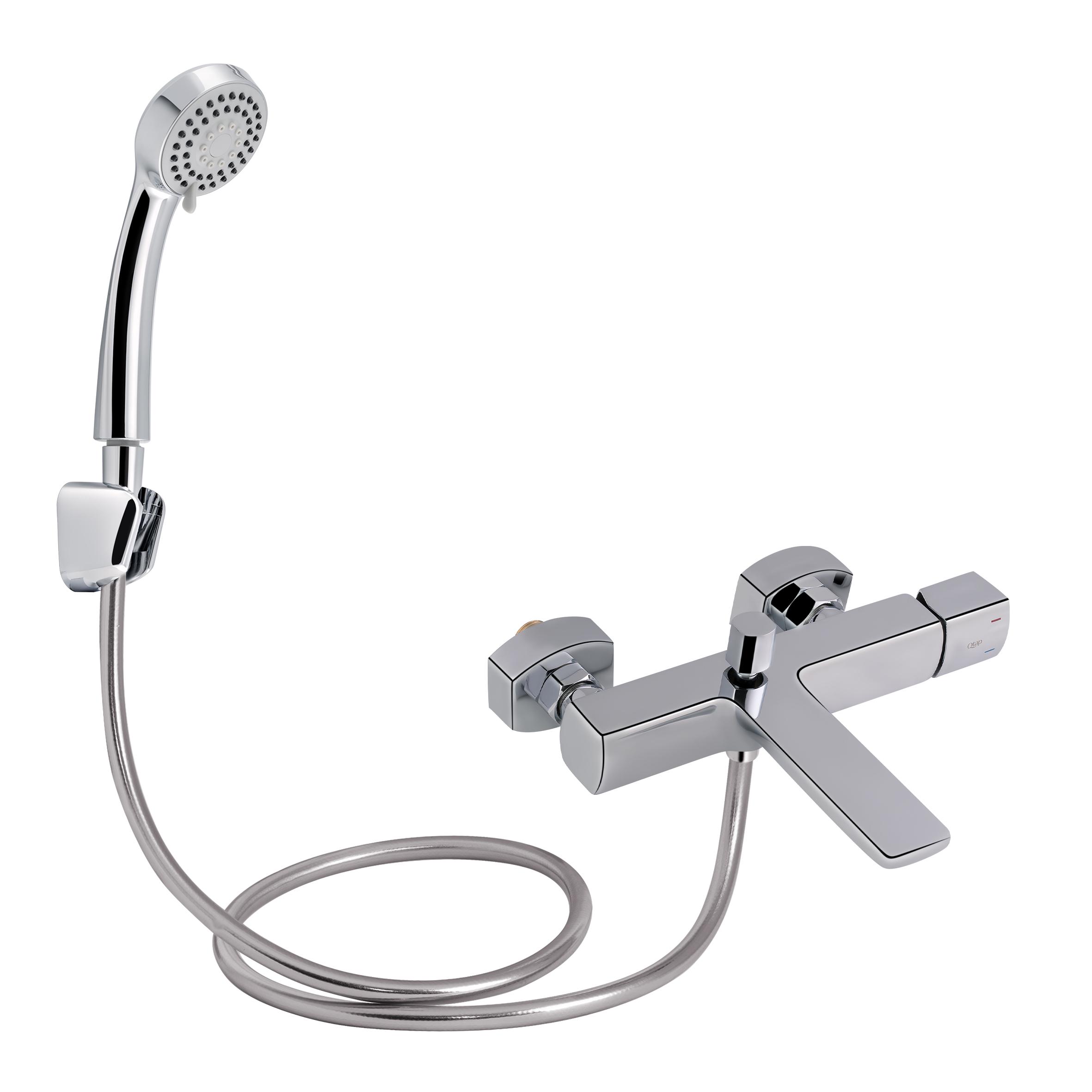 Смеситель для ванны Qtap Krychle QTKRL3052104GC Хром (93519)