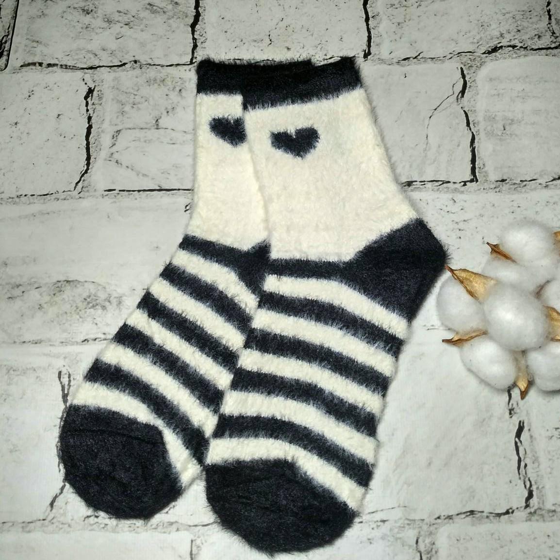 Термоноски женские Сердце норка/кашемир р. 37-41 (C0508-1)