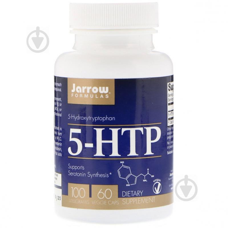 5-HTP (Гідрокситриптофан), 100 мг, Jarrow Formulas, 60 вегетаріанських капсул