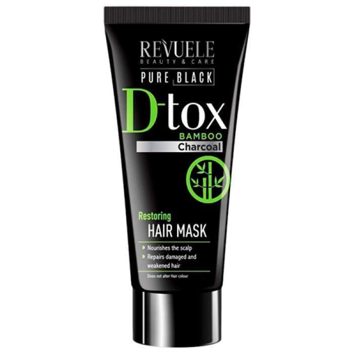 Восстанавливающая маска для волос Revuele Pure Black Detox 200 мл