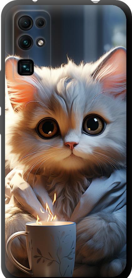 Чехол на Huawei Honor 30 White cat (5646b-1921-42517)