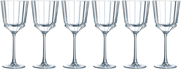 Набор бокалов для вина хрустальное стекло Cristal d'Arques Macassar 250 мл 6 шт. Прозрачный (169-135-Q4346)