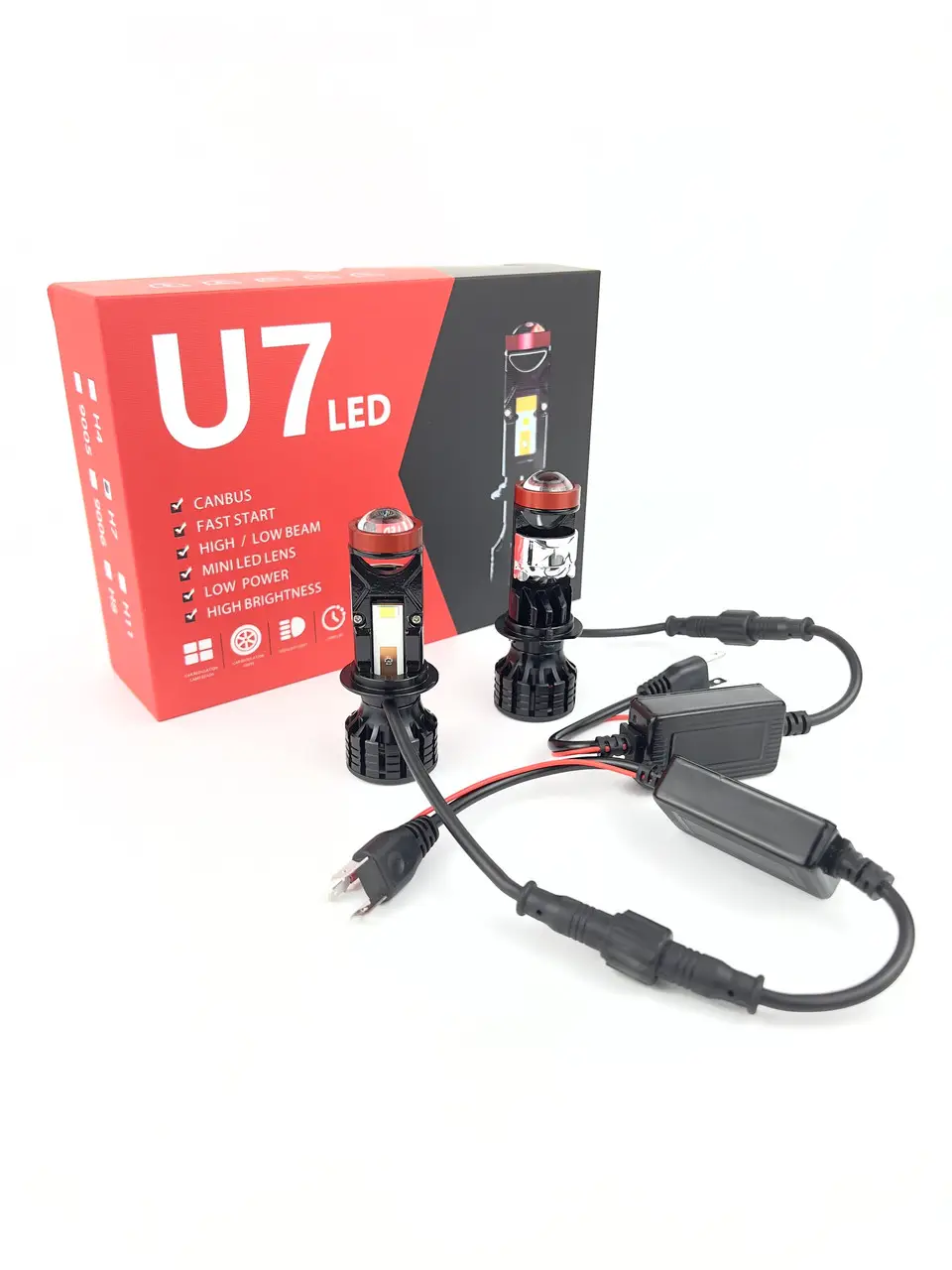 Автомобільні Bi-LED лінзи U7 Mini H7 (00287) - фото 4 Автомобільні Bi-LED лінзи U7 Mini H7 (00287) - фото 4