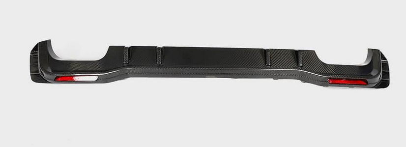 Диффузор заднего бампера DDCarbon для S-Line 2018-2022 для Audi A7 2018- гг. натуральный карбон (133091)