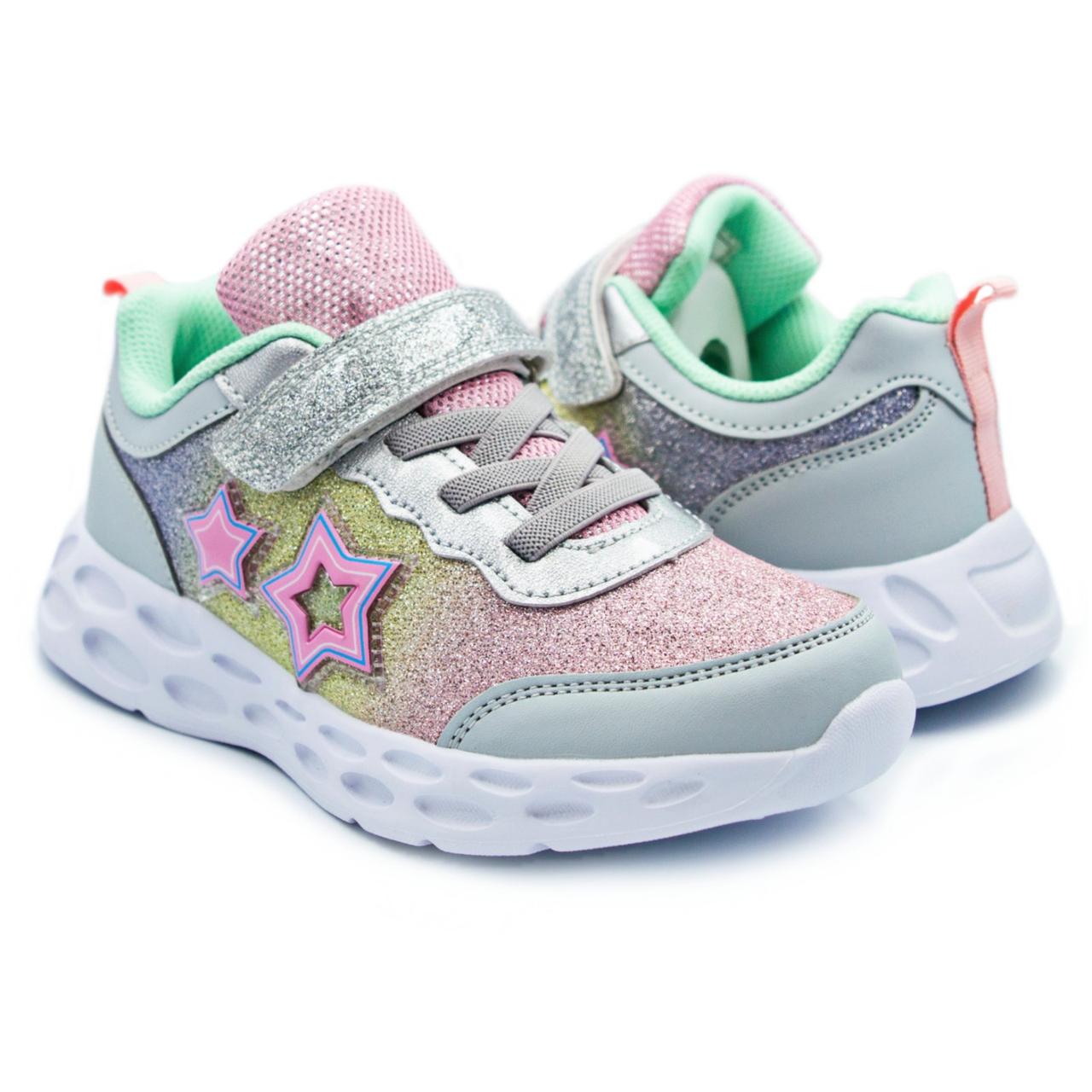 Кроссовки детские для девочки TOM.M MV-1260 р. 29 Серый