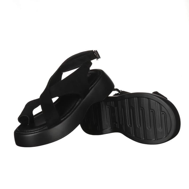 Босоножки женские PLPS 8810-1 с искусственной замши р. 39 Черный (30038) - фото 4