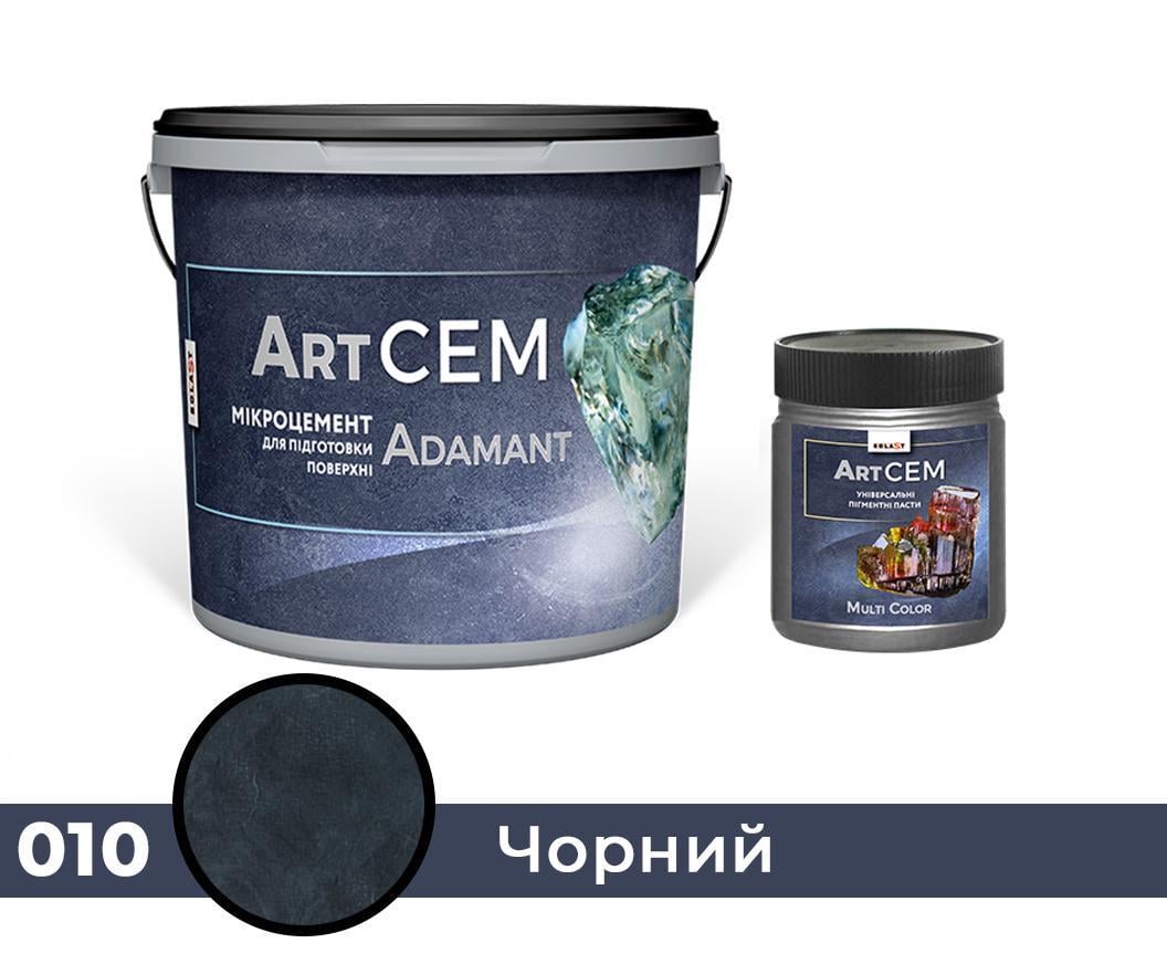 Однокомпонентный микроцемент для подготовки поверхности Solast ADAMANT 20 кг Черный (SKU000110)