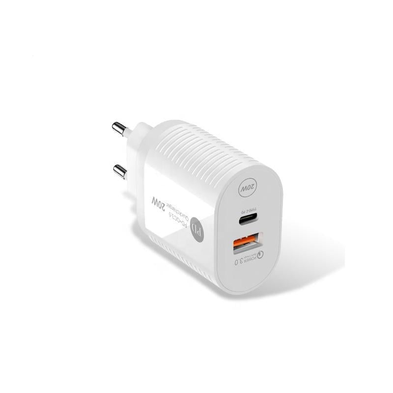 Зарядное устройство для телефонов Aspor PD002 20W USB USB-C PD кабель Type-C Белый (557-925106)