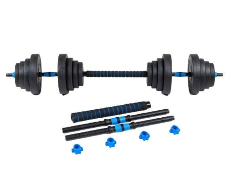 Гантелі розбірні бітумні Thunder GYM-02 зі з'єднувачем для штанги 2x10 кг (GYM-02)