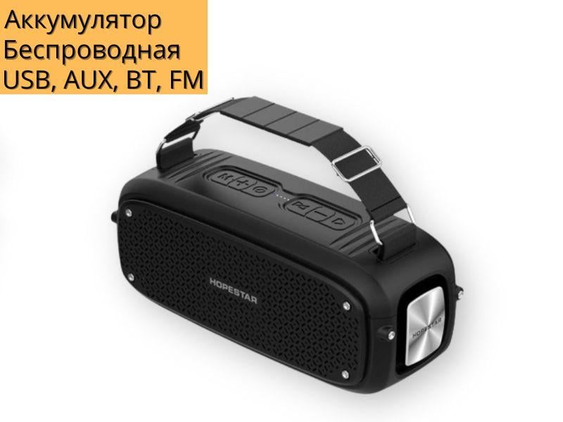 Колонка портативна XPRO A21 10 Вт USB/AUX/FM/Bluetooth Чорний (A21) - фото 2