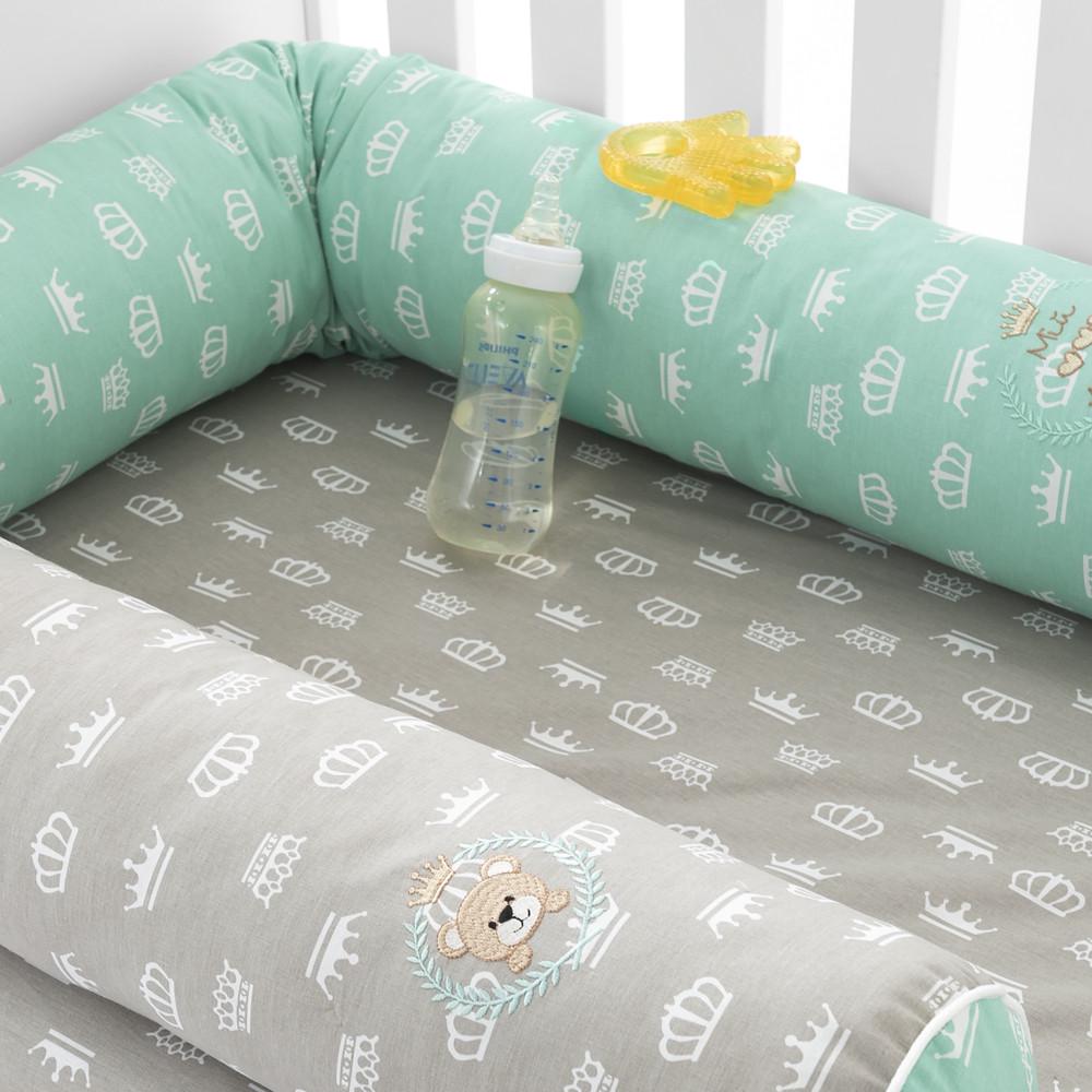 Бортик-валик захисний PAPAELLA 60х15 см 120х15 см М’ятний/Бежевий (86770)