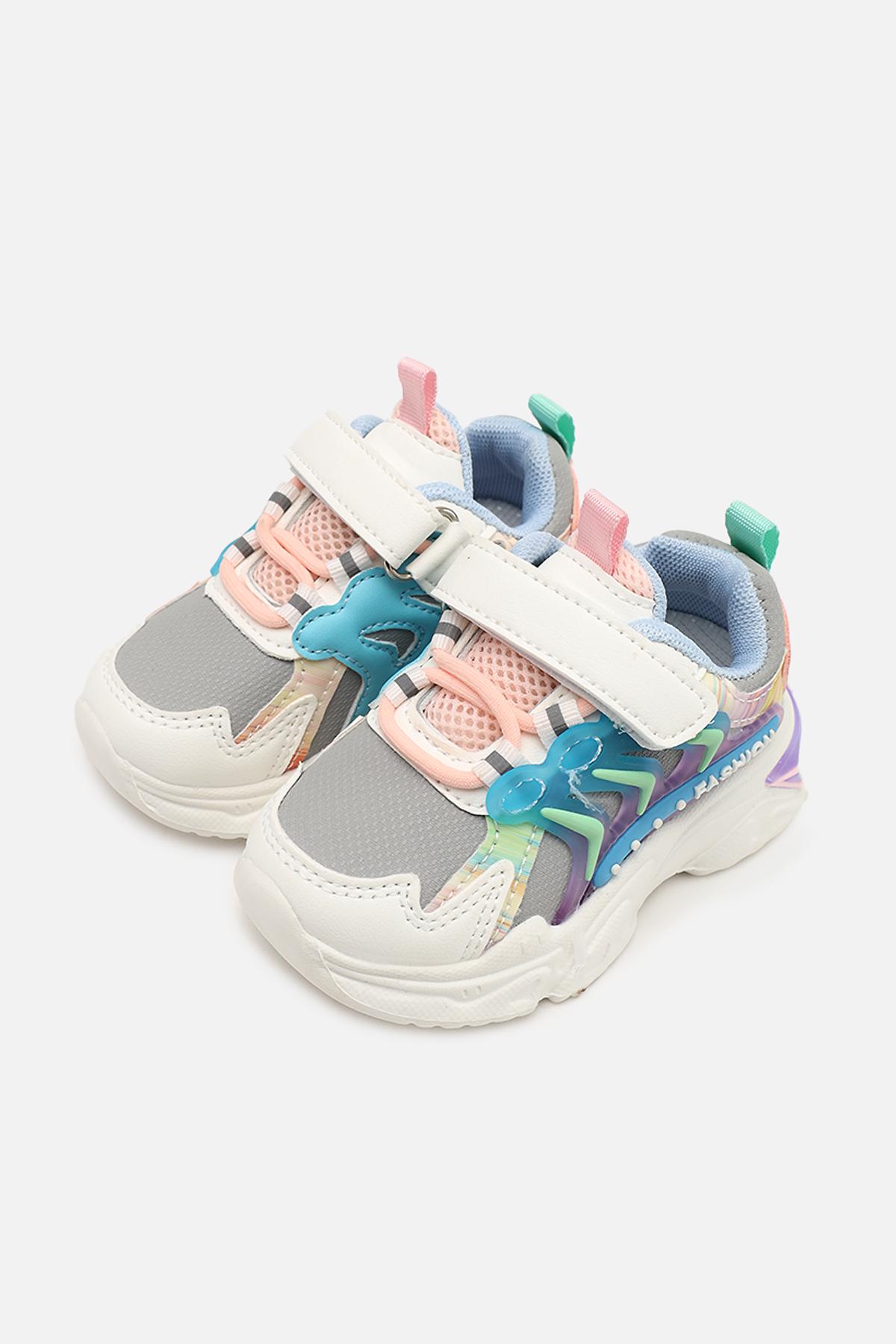 Кроссовки для девочки ЦБ-00273945 на плоской подошве р. 20 Серый (SKT001057115) - фото 3 Кроссовки для девочки ЦБ-00273945 на плоской подошве р. 20 Серый (SKT001057115) - фото 3