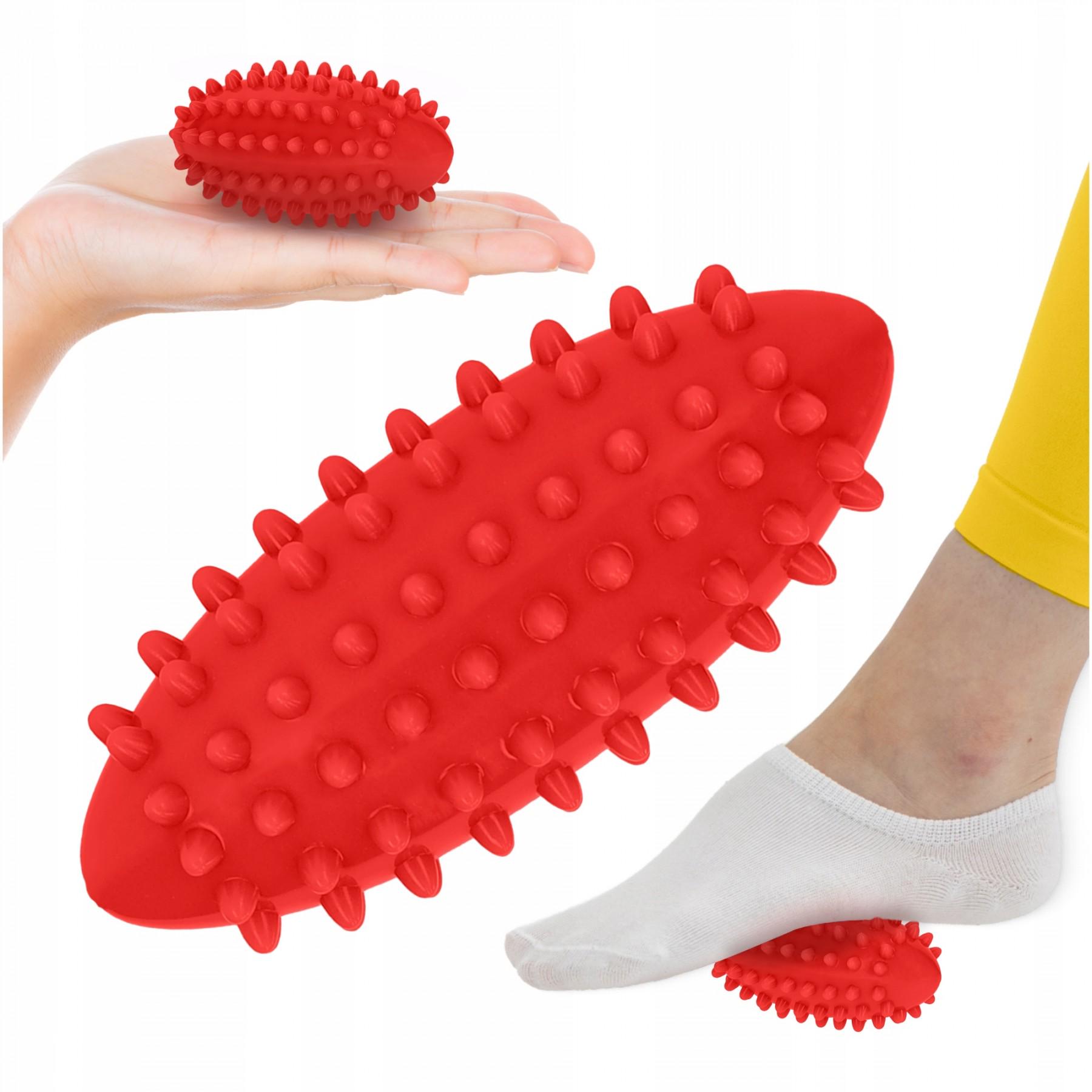 Массажный мяч огурец 4fizjo P-5905973400190 Spike Bean 11,5x5 см Red (51991) - фото 2