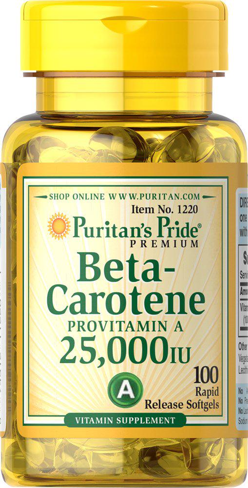 Бета-каротин Puritan's Pride Beta-Carotene 25000 IU 100 порций