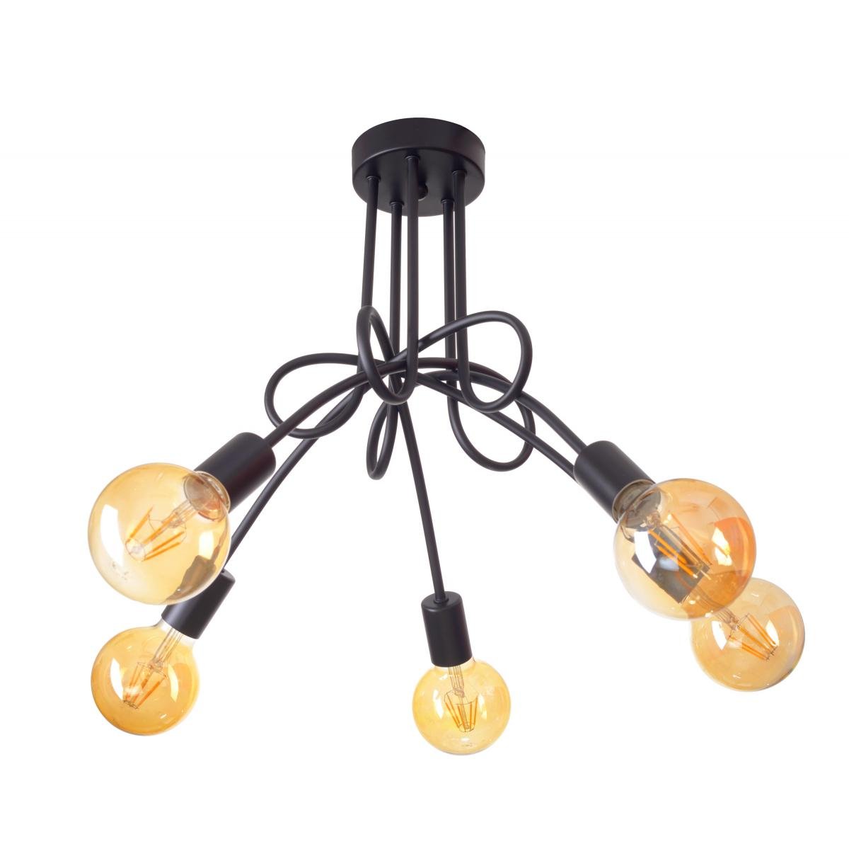 Потолочная люстра Brille BR-01 604S/5 E27 BK