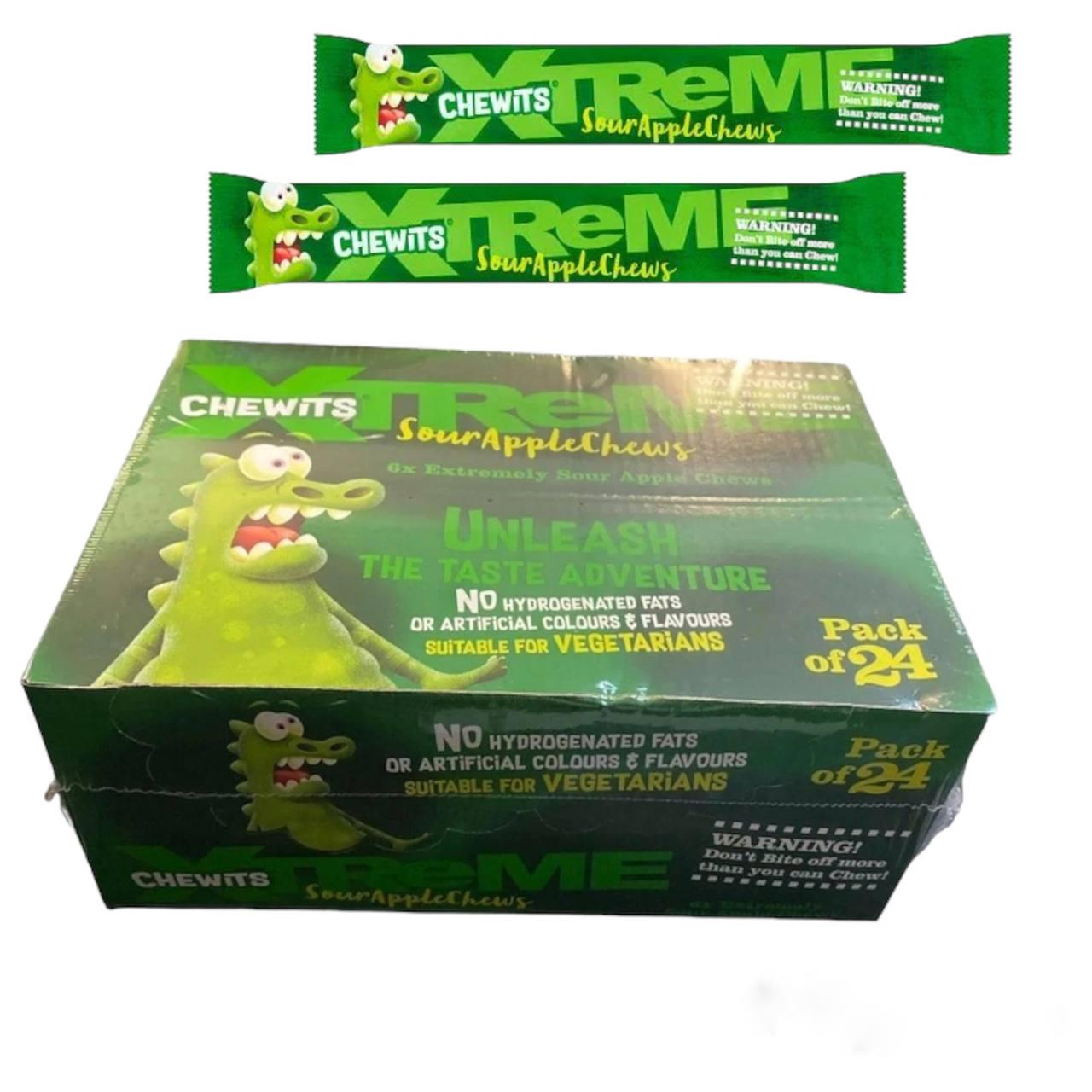 Цукерки жувальні Xtreme Chewits Кисле яблуко 24 шт. х 34 г (00000005924)