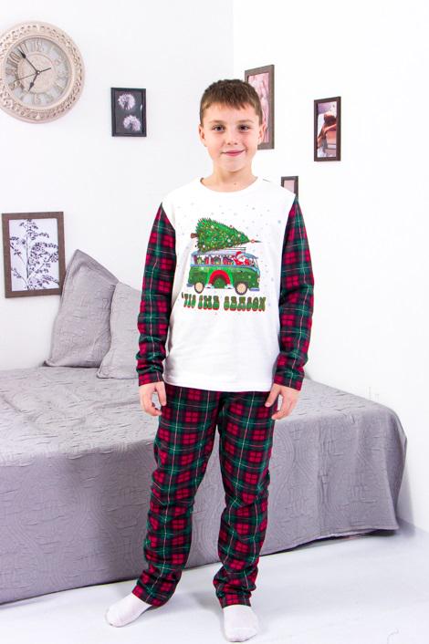 Пижама детская Family look 116 см Красный (6076-9-v3)