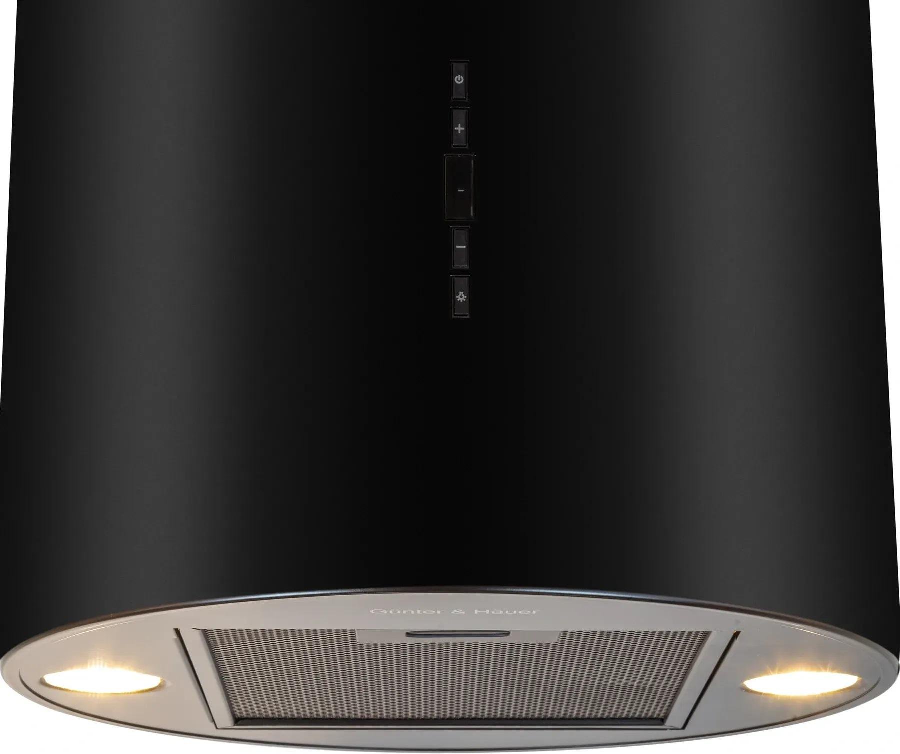 Витяжка циліндрична Gunter&Hauer MARGARETTE WALL BL з LED підсвіткою Чорний - фото 7