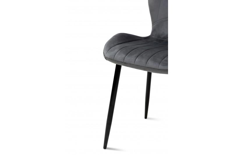 Кухонний стілець Мікс Меблі Leon велюр Сірий кварц/Чорний - фото 8