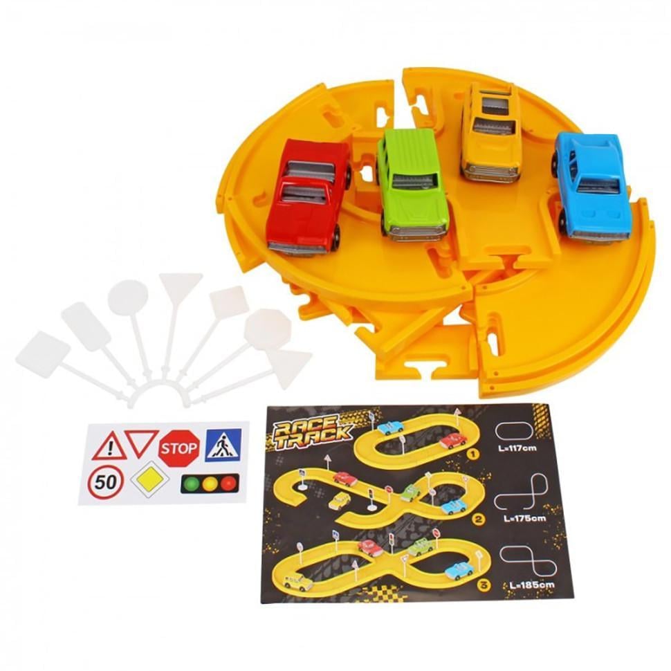 Игровой набор Технок автотрек 4 автомобиля Разноцветный (IG-173-N-222)