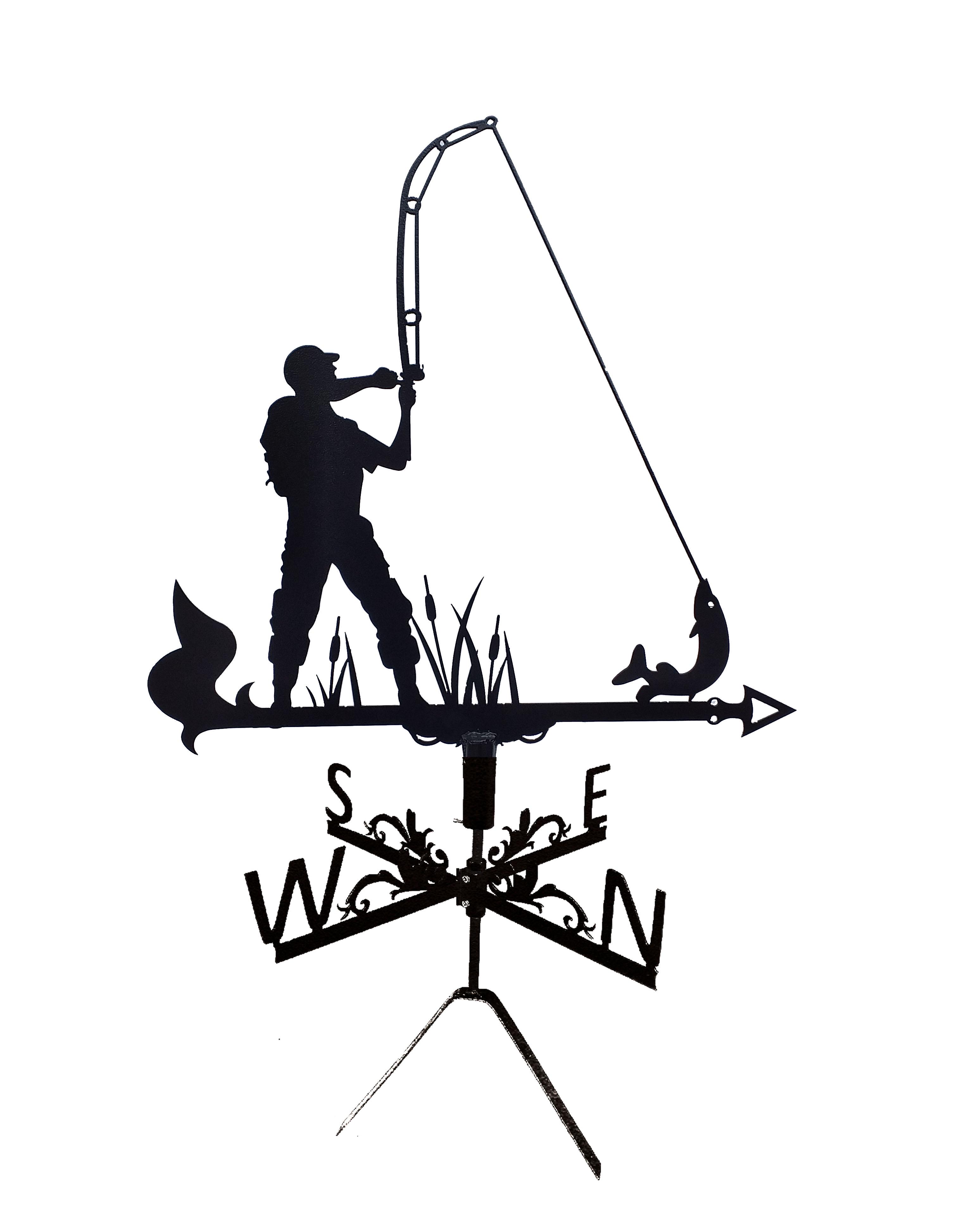 Флюгер на альтанку/колодязь Рибак зі щукою (27384571) Флюгер на альтанку/колодязь Рибак зі щукою (27384571)