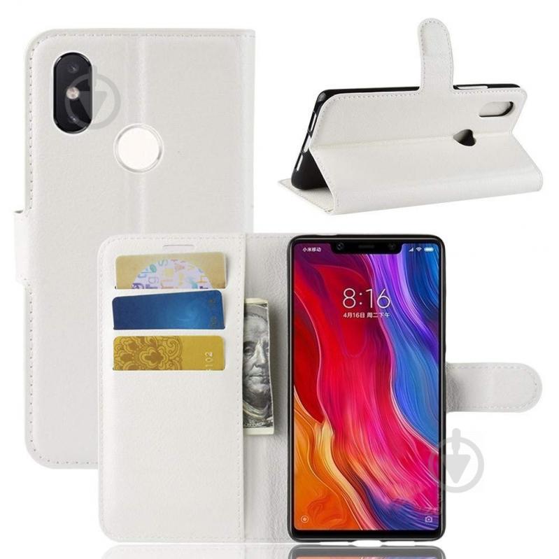 Чехол-книжка Litchie Wallet для Xiaomi Mi 8 SE Белый (arbc3636) - фото 2