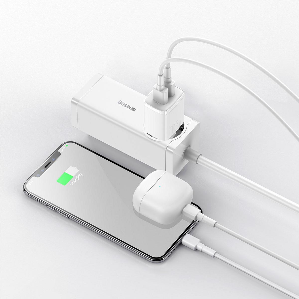 Зарядное устройство для Baseus Compact Charger 2USB 10.5W White (CCXJ010202) - фото 9 Зарядное устройство для Baseus Compact Charger 2USB 10.5W White (CCXJ010202) - фото 9