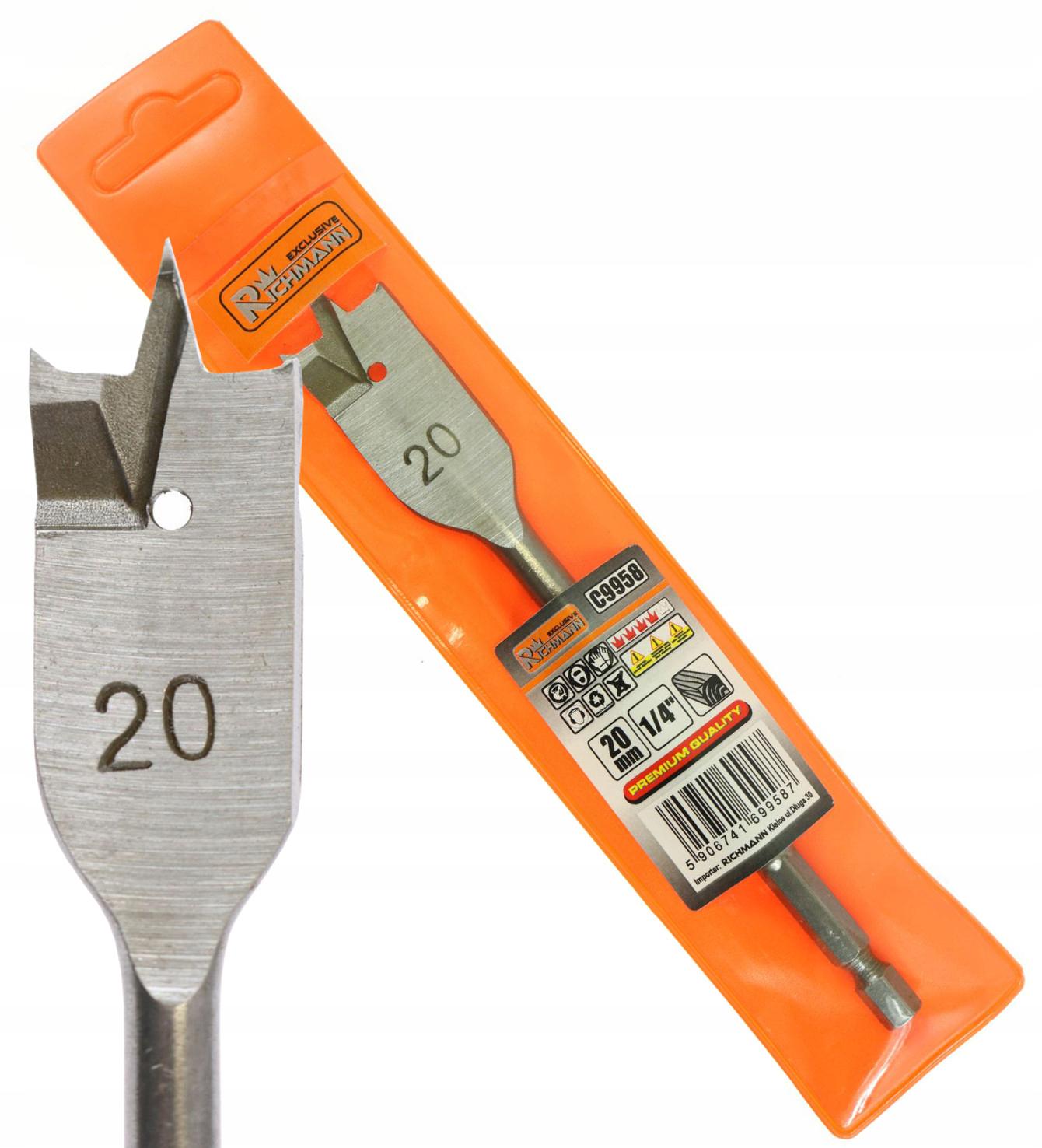 Свердло по дереву пір'яне Richmann посадка в шуруповерт 20 мм (C9958) - фото 4