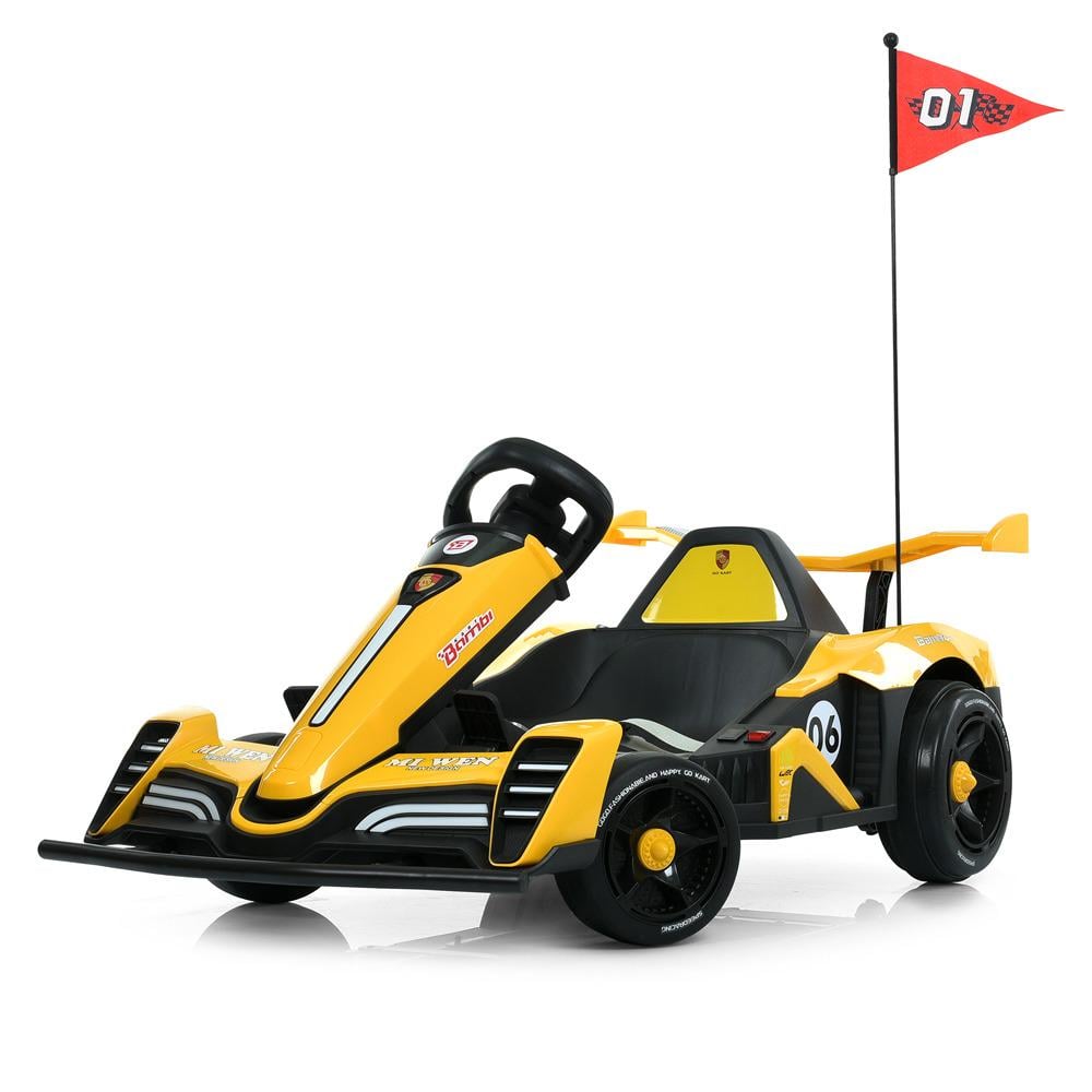 Електрокарт Bambi Kart Жовтий (M 6147EBLR-6(24V))