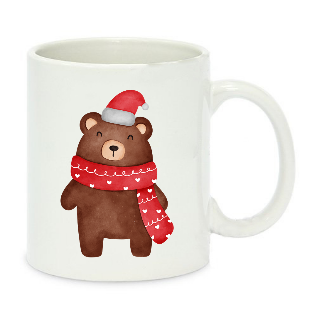 Чашка с принтом Медведь 330 мл Белый (001234)