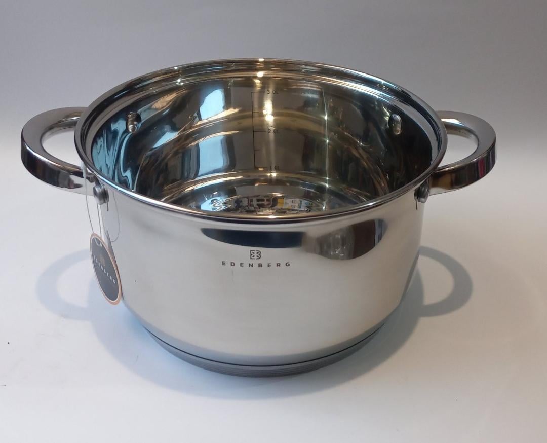 Набір каструль з кришками Edenberg EB-3734 із нержавіючої сталі 8 пр. (57-46-EB-3734) - фото 3 Набір каструль з кришками Edenberg EB-3734 із нержавіючої сталі 8 пр. (57-46-EB-3734) - фото 3
