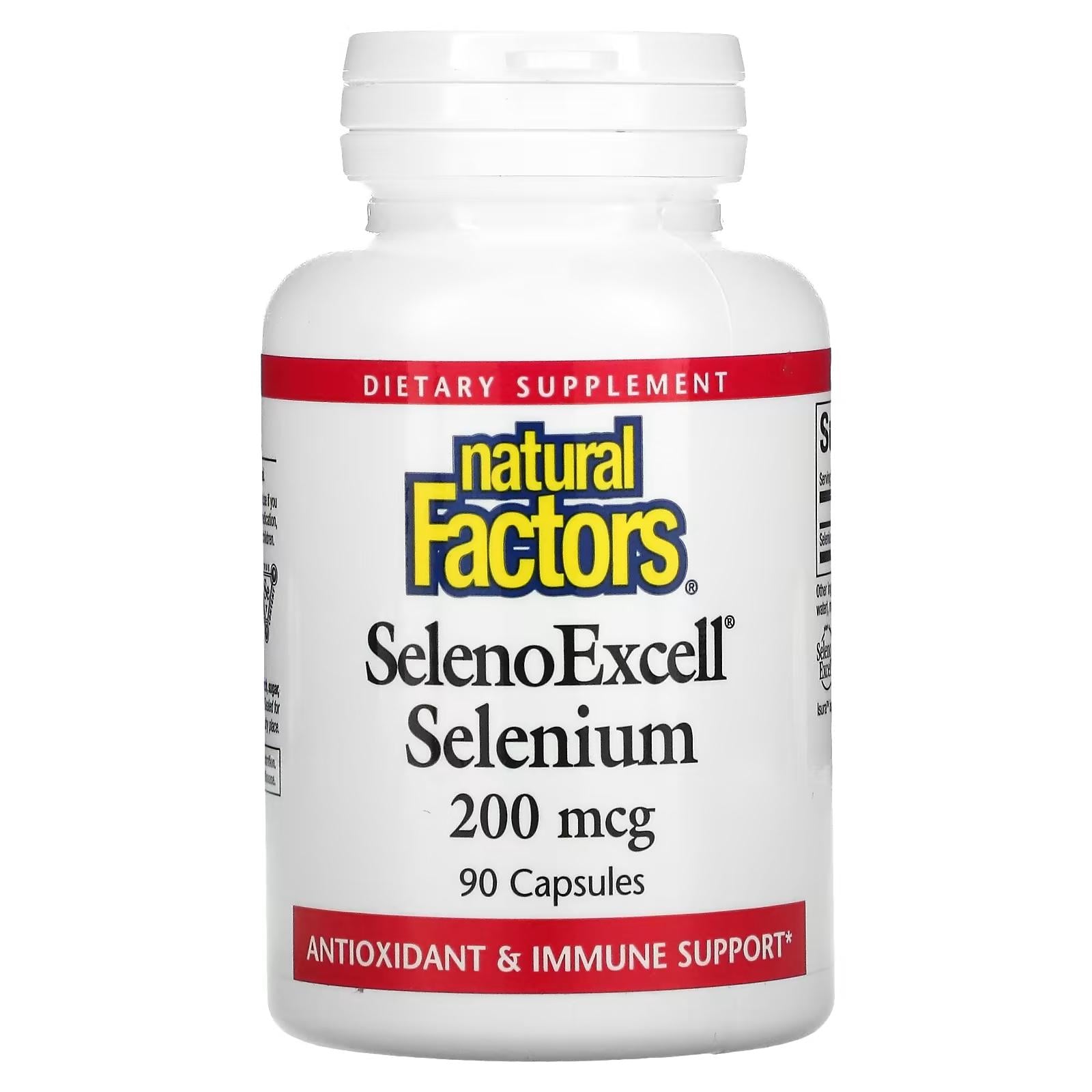 Комплекс Селен та Молібден Natural Factors SelenoExcell, Selenium 200 mcg 90 Caps