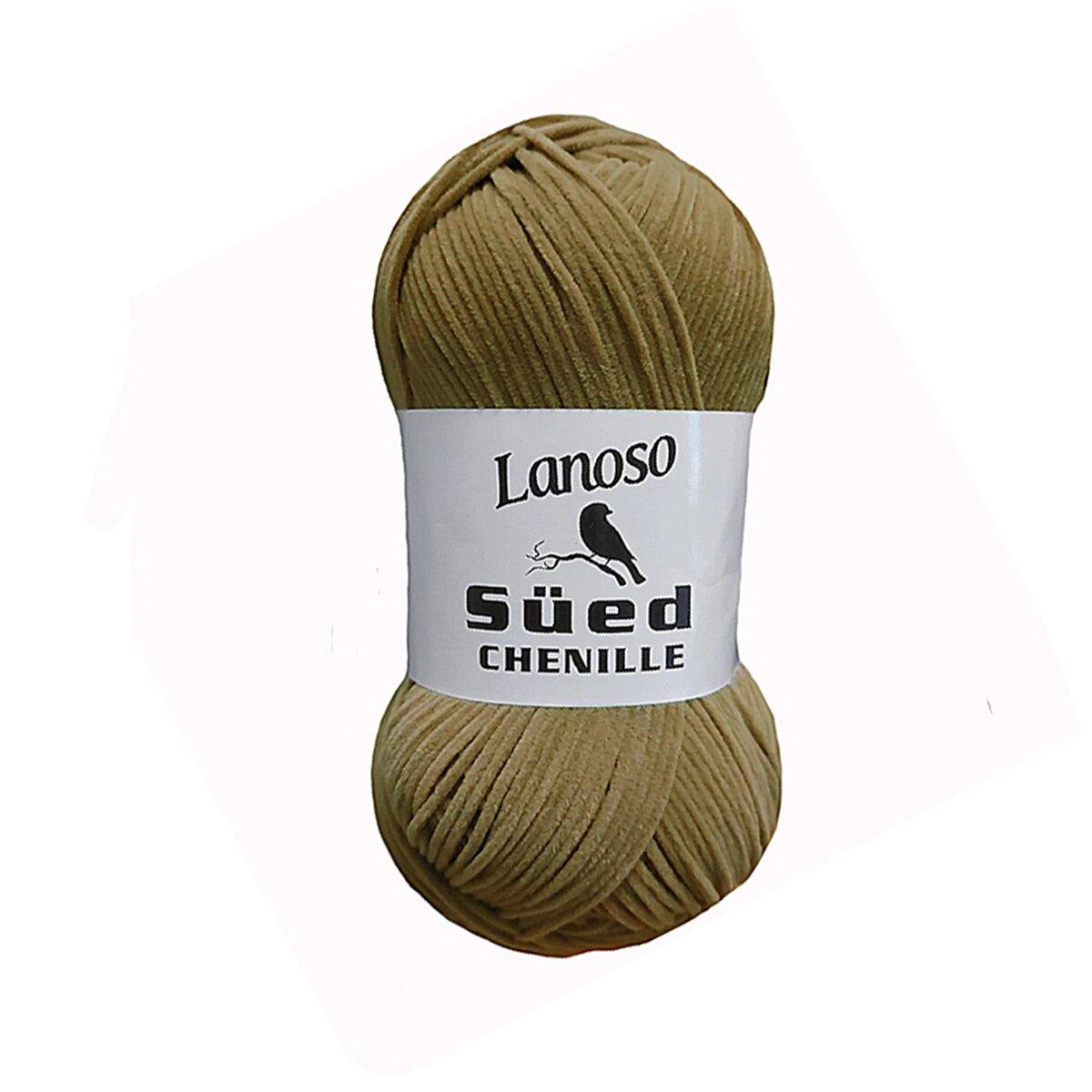 Пряжа Lanoso Sued Chenille 909 бежевый (3292)