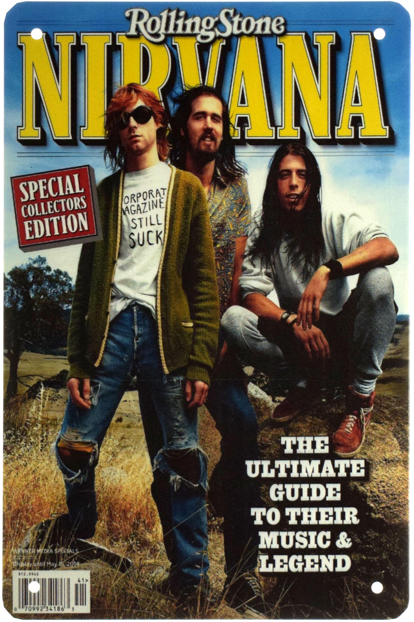 Табличка металева Nirvana Rolling Stone 20x30 см
