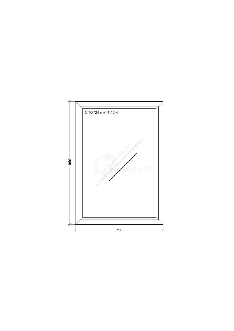 Окно металопластиковое WDS "Miroplast" глухое 750х1050 мм - фото 2 Окно металопластиковое WDS "Miroplast" глухое 750х1050 мм - фото 2