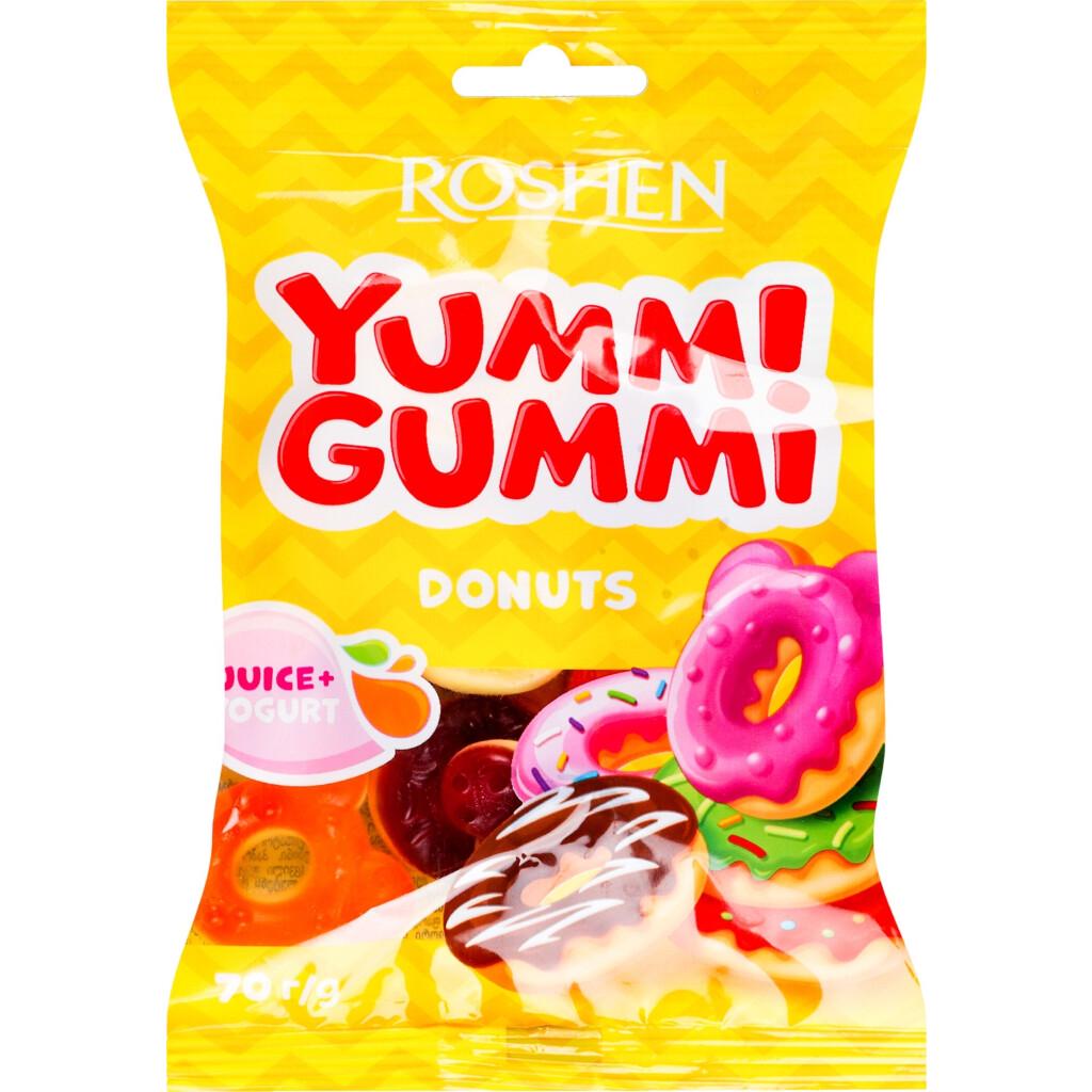 Конфеты желейные Roshen Donuts Yummi Gummi 70 г (4823077636370)