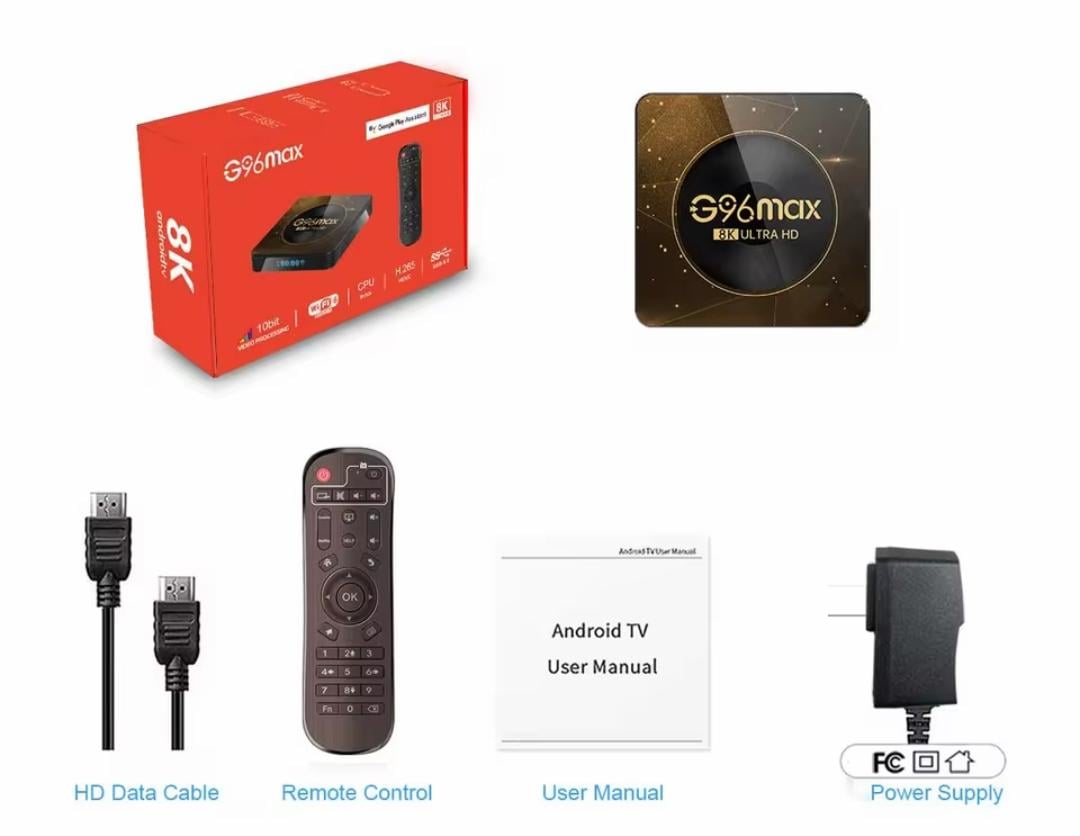 ТВ-приставка Smart TV G96 max RK3528 Android 13 Тb Бокс 4/32 Gb Андроїд 13 (35283528) - фото 8 ТВ-приставка Smart TV G96 max RK3528 Android 13 Тb Бокс 4/32 Gb Андроїд 13 (35283528) - фото 8