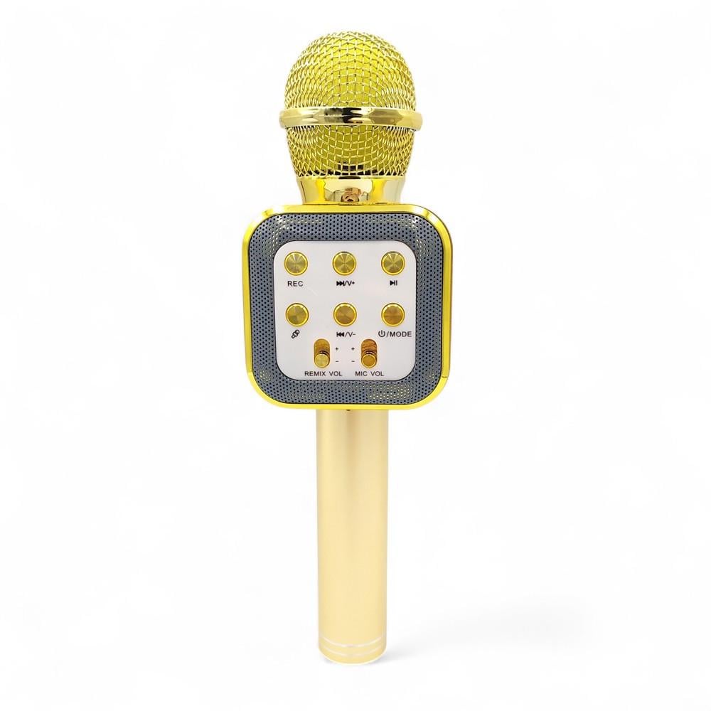 Микрофон для караоке DM WS1818 Bluetooth с динамиками Желтый (MLD_V97c)