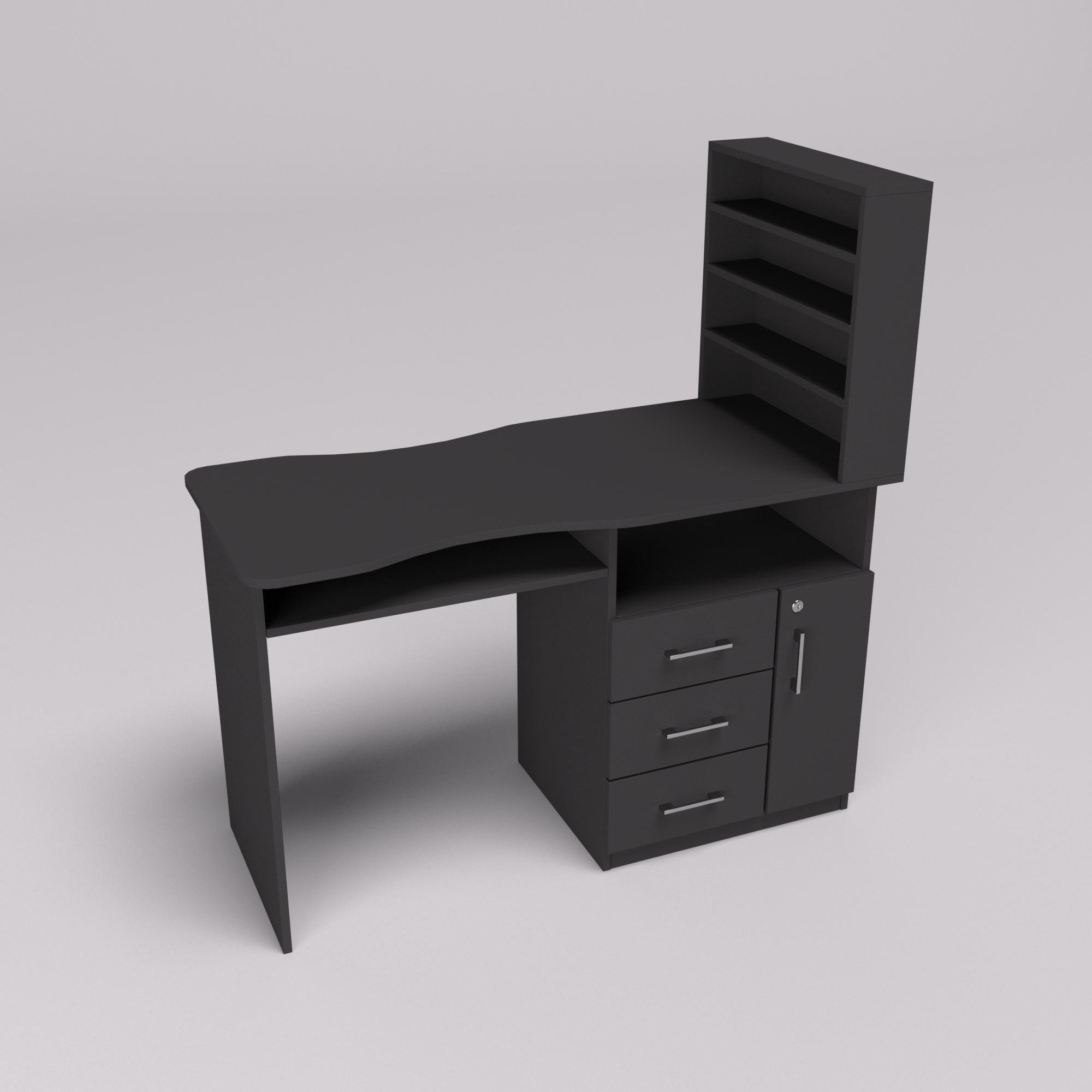 Стол маникюрный СМ-1 1230х550х1264 мм Антрацитовый (22401) - фото 5 Стол маникюрный СМ-1 1230х550х1264 мм Антрацитовый (22401) - фото 5