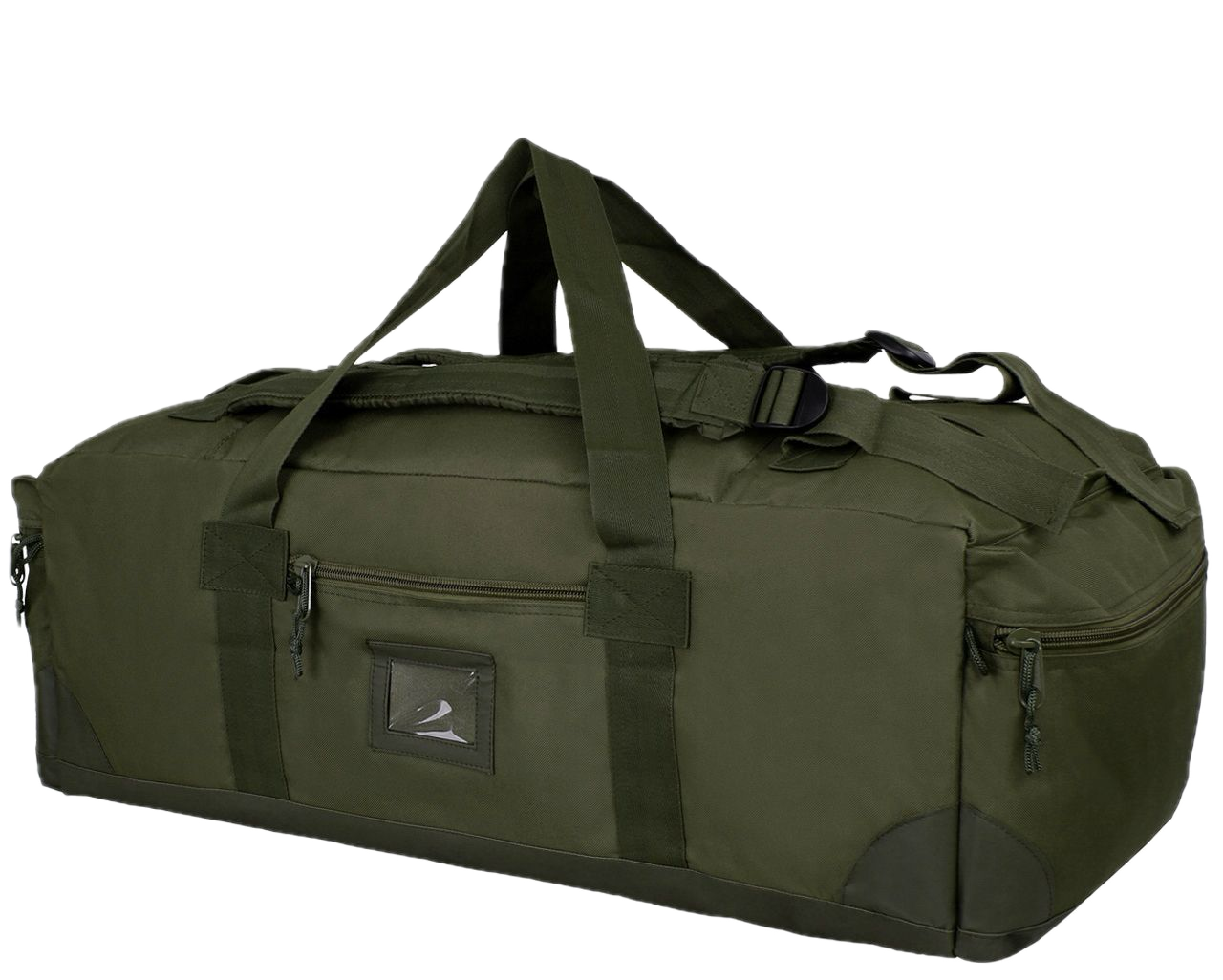 Сумка тактична Mil-Tec 75л військова 2в1 водостійка з ПВХ покриттям тканина 600D посилене дно та 5 кишень Оливковий (72)