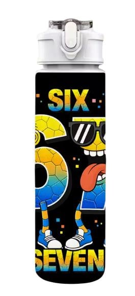 Детская бутылка для воды с трубочкой Six Seven Steal a Brainrot 750 мл (35110086)