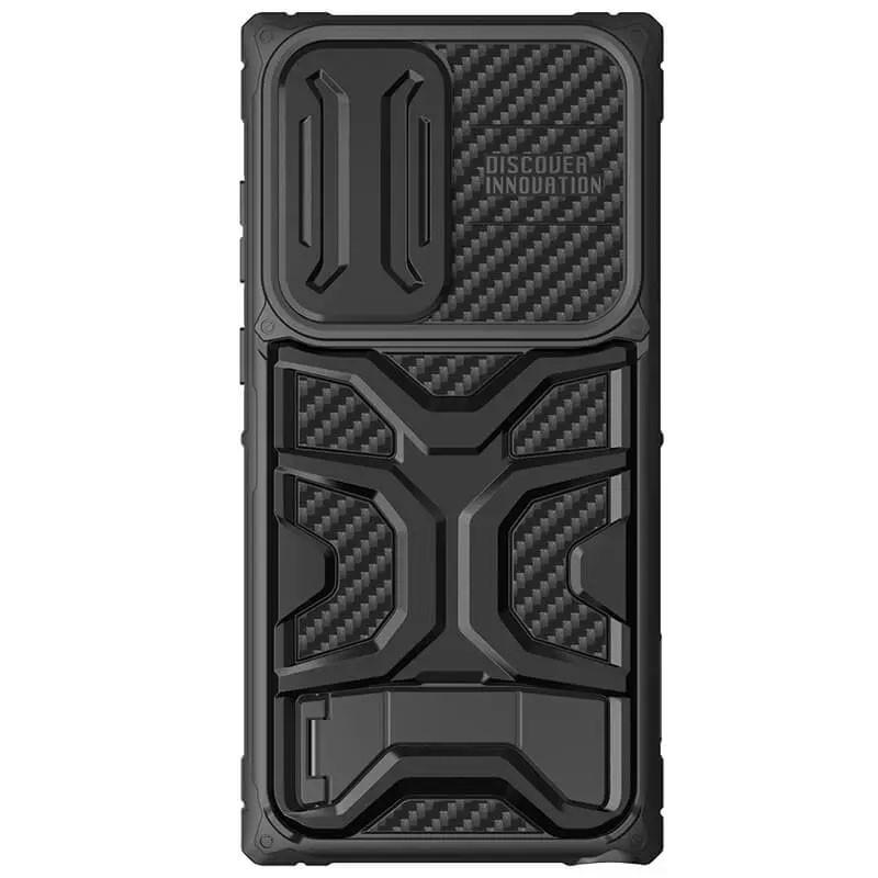 Протиударний TPU+PC чохол Nillkin CamShield Adventurer Pro (шторка на камеру) для Samsung Galaxy S23 Ultra Armor Black - фото 2