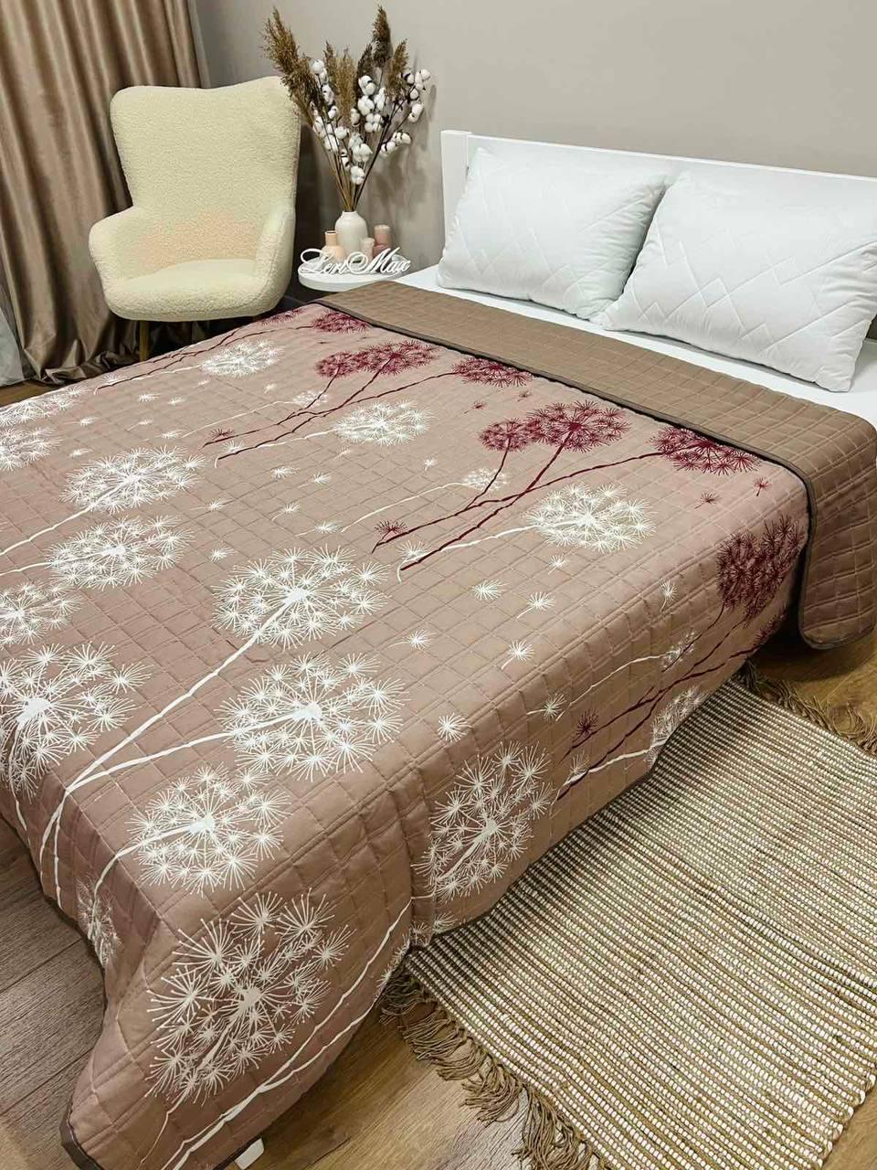 Покривало євро 200 х 220 см Коричневий (Д-al-st-pl-001) - фото 4