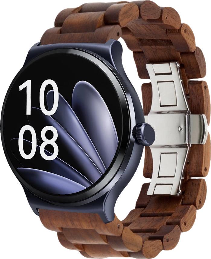 Ремешок деревянный WoodLock для Haylou Solar Lite LS05L Brown (40746-30)
